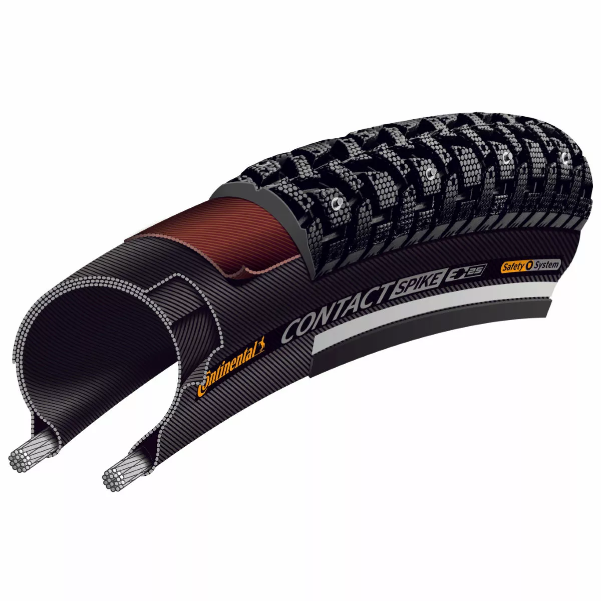 Continental Contact Spike 120 Wire Bead Tyre - Image 3