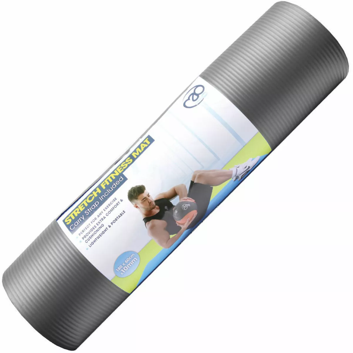 Fitness-Mad Stretch Fitness Mat (10mm) - Image 2