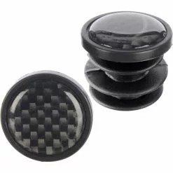 LifeLine Carbon Finish Push In Bar End Plugs