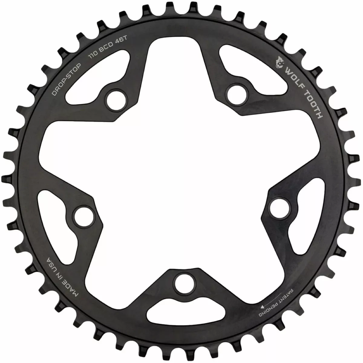 Wolf-tooth Wolf Tooth Flat Top Cyclocross 110 BCD Chainring