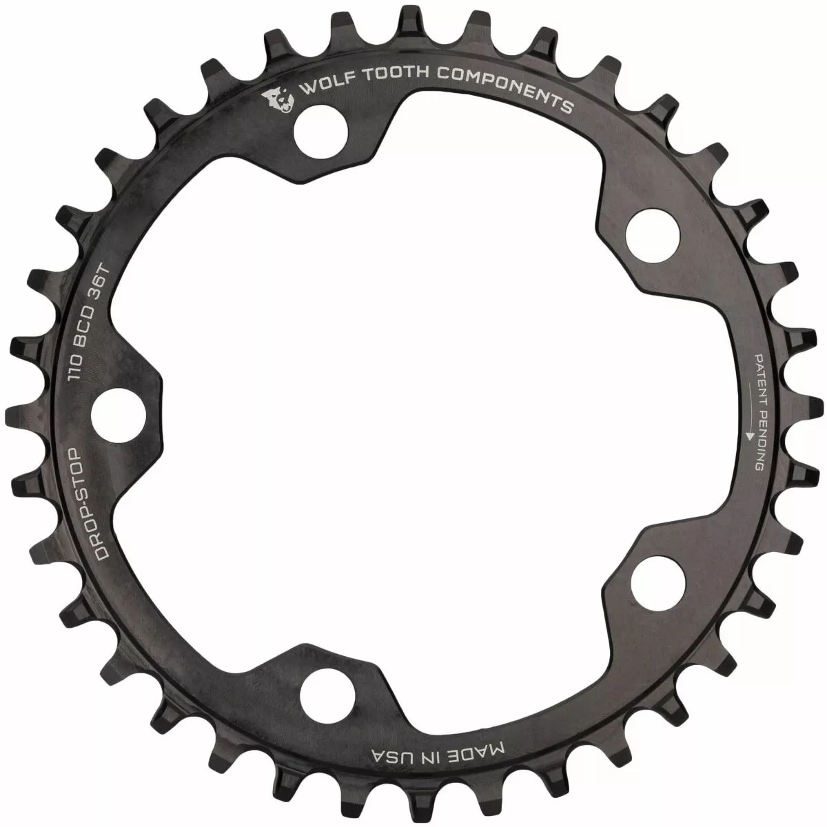 Wolf-tooth Wolf Tooth Flat Top Cyclocross 110 BCD Chainring - Image 2